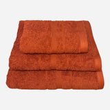Pack de 3 Toalhas de Banho Ibiza 450gr - Terracota