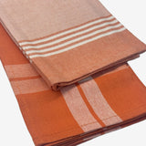 Pack 2 Panos de Cozinha Sarja Laranja