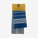 Pack 2 Panos de Cozinha Sarja Azul