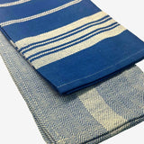 Pack 2 Panos de Cozinha Sarja Azul