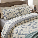 Jogo de Cama Estampado - Azul