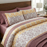 Jogo de Cama Estampado - Rosa