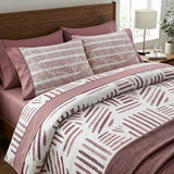 Jogo de Cama Estampado - Rosa